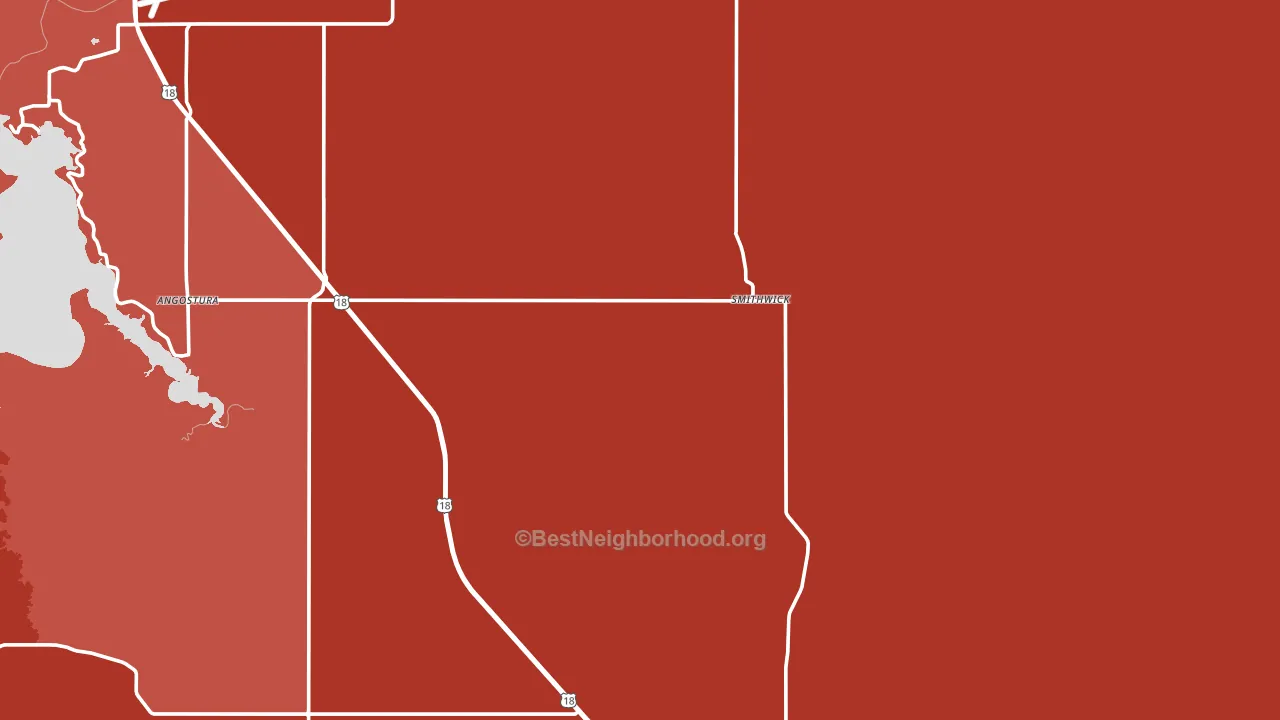 Smithwick, SD block-group political-lean map