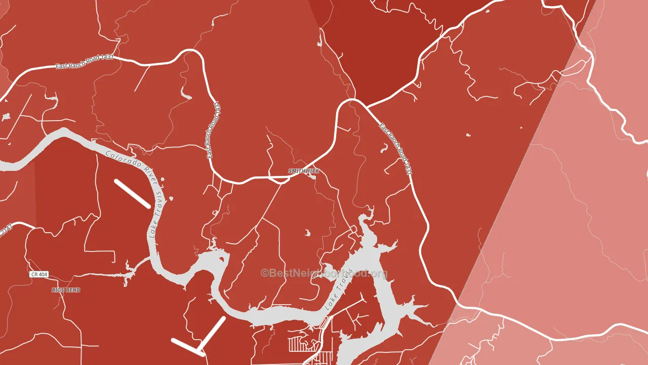 Smithwick, TX block-group political-lean map