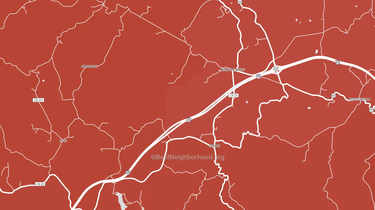 Smoot, WV block-group political-lean map