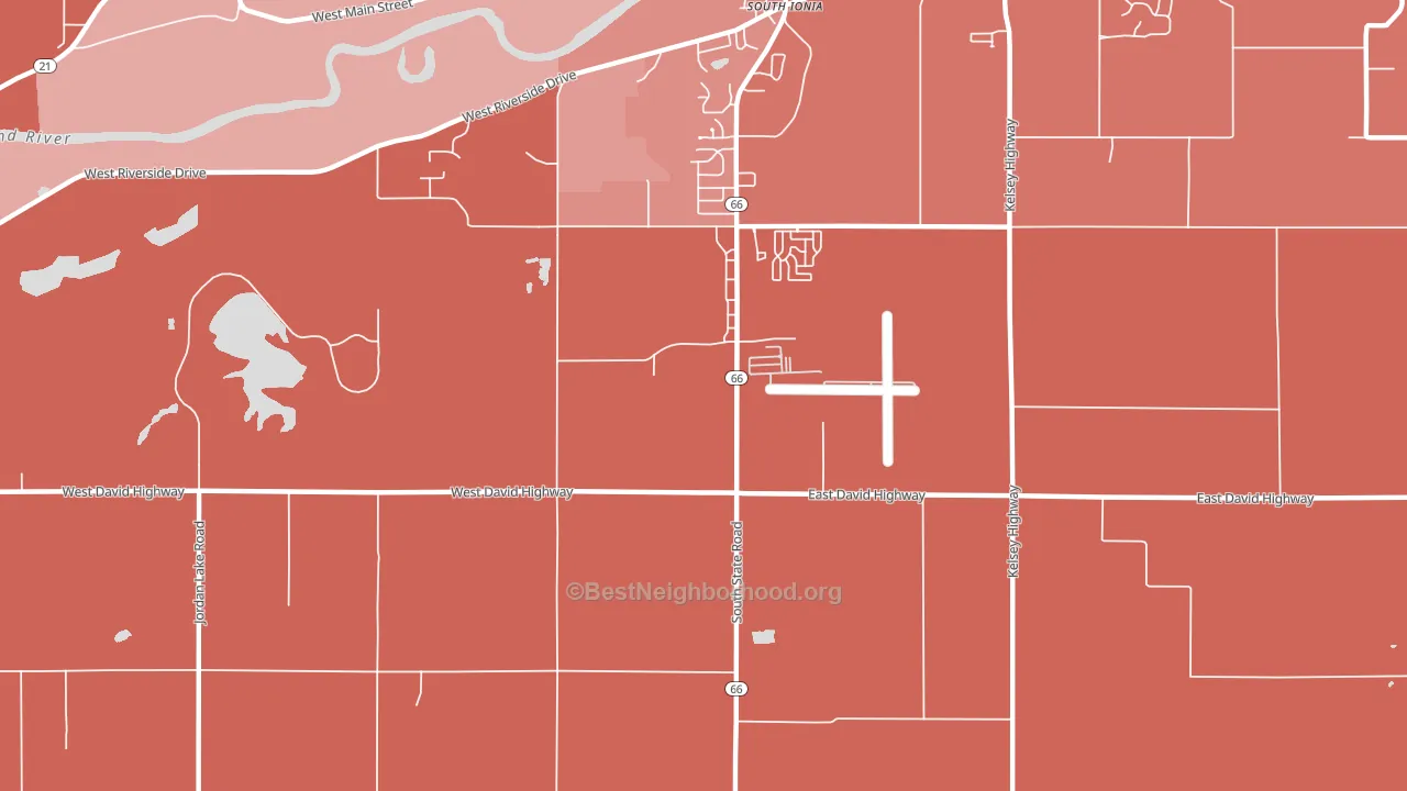 Smyrna, MI block-group political-lean map