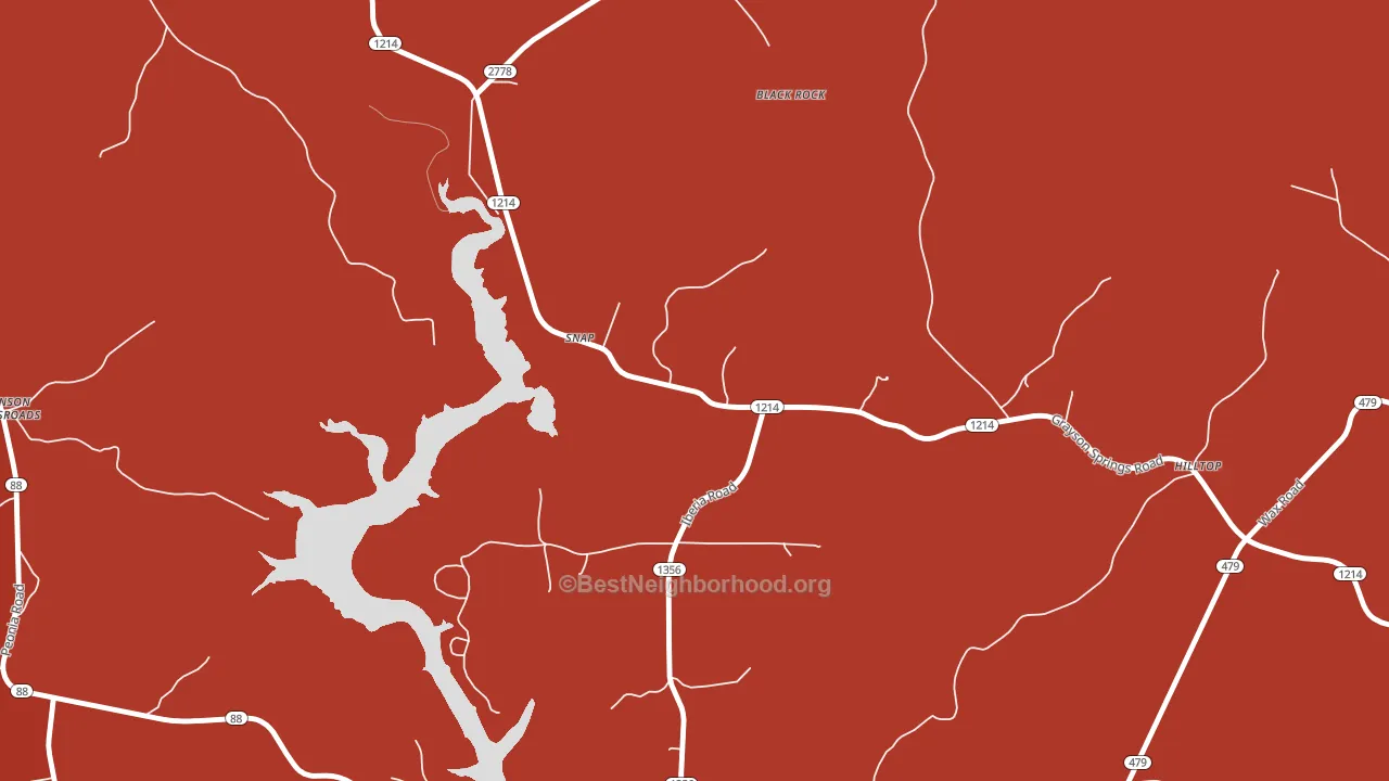 Snap, KY block-group political-lean map