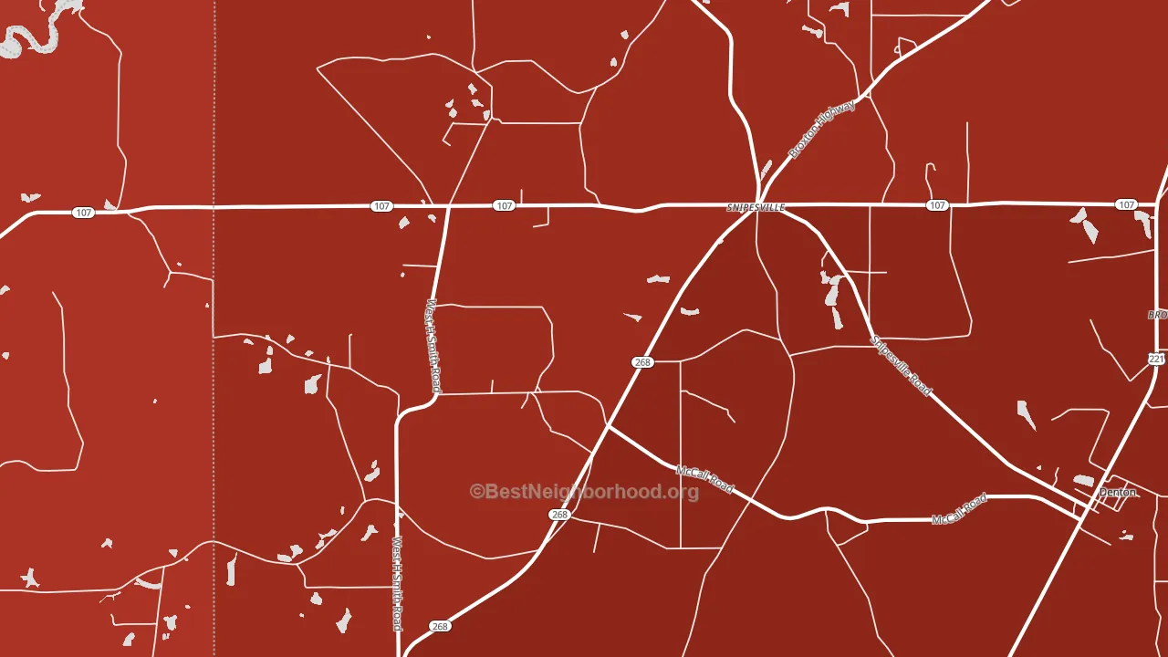 Snipesville, GA block-group political-lean map