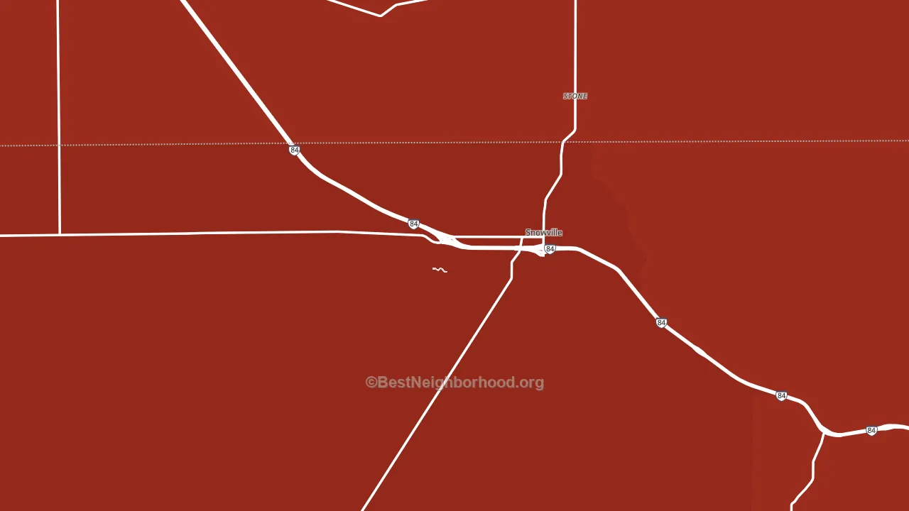 Snowville, UT block-group political-lean map
