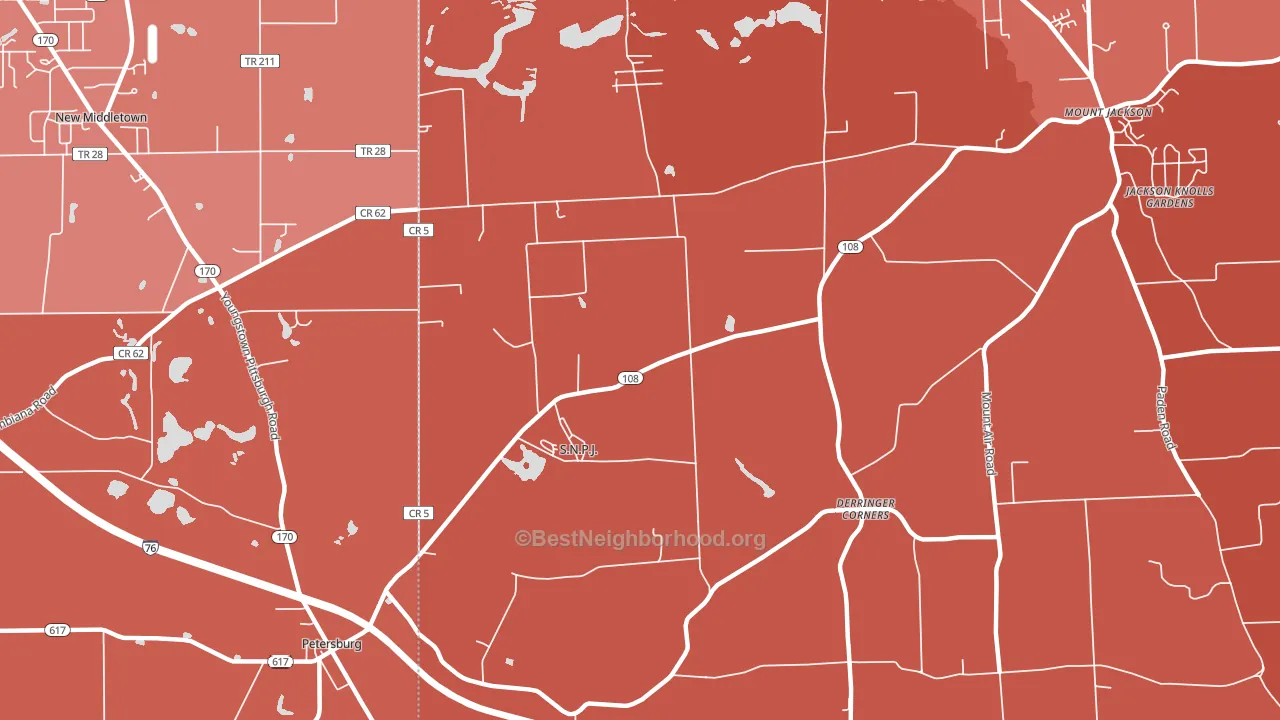 S.N.P.J., PA block-group political-lean map