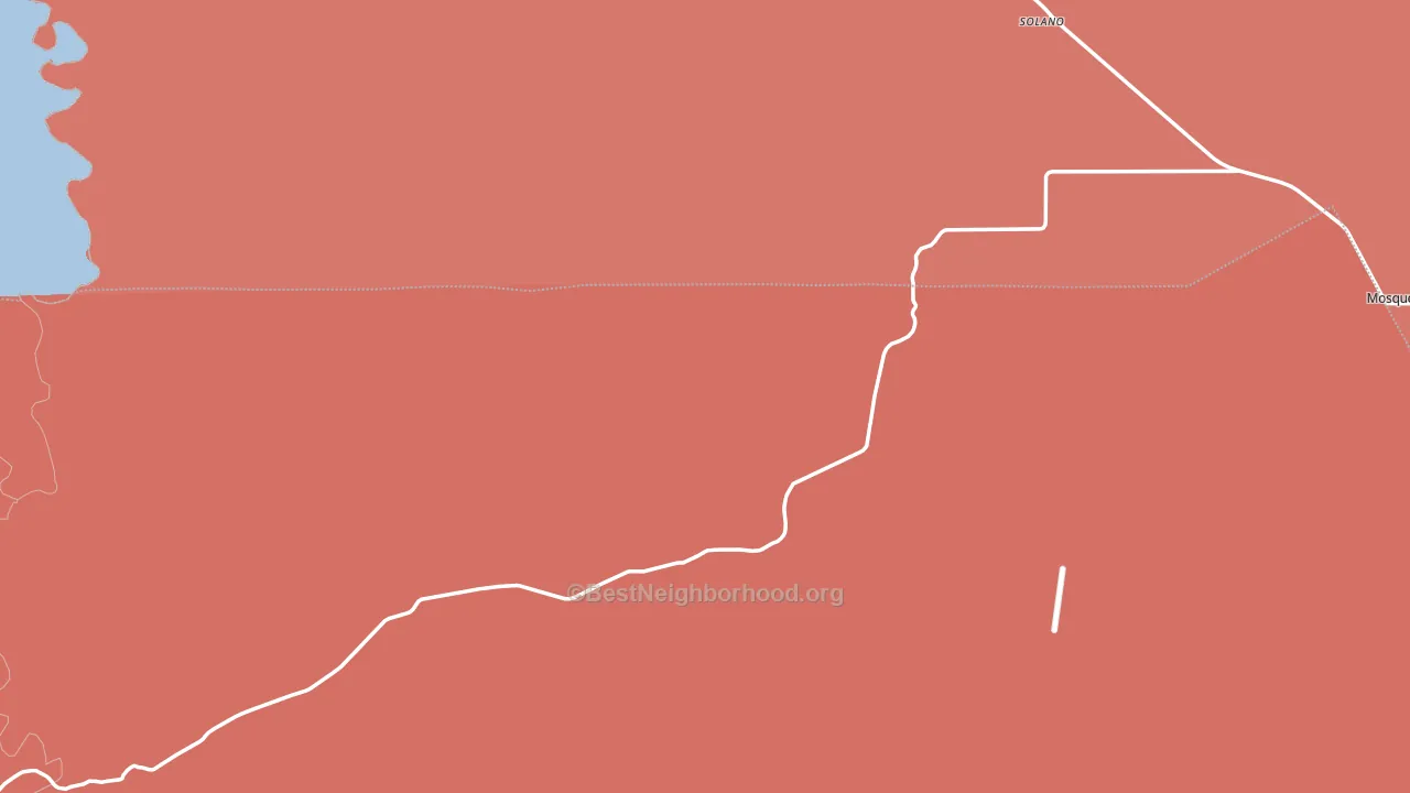 Solano, NM block-group political-lean map