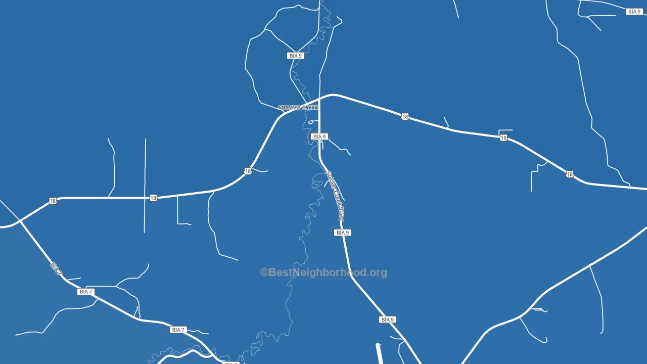 Soldier Creek, SD block-group political-lean map