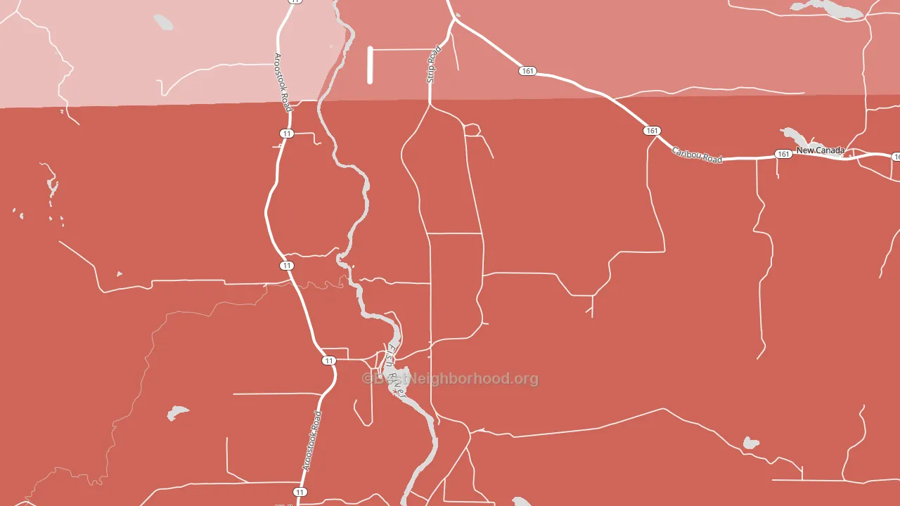 Soldier Pond, ME block-group political-lean map