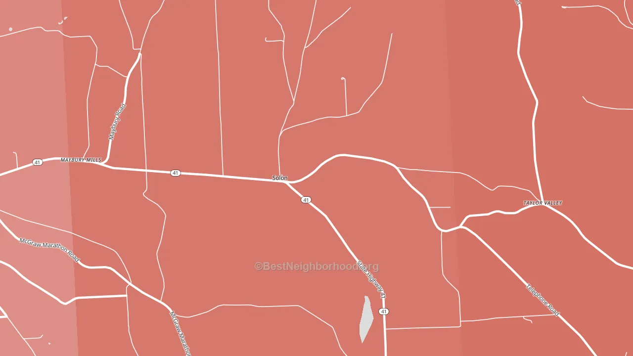 Solon, NY block-group political-lean map