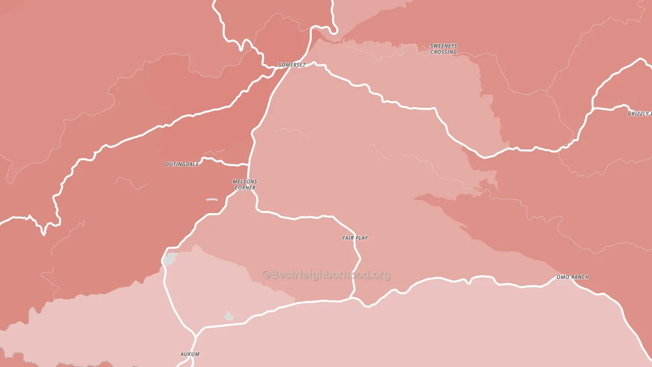 Somerset, CA block-group political-lean map