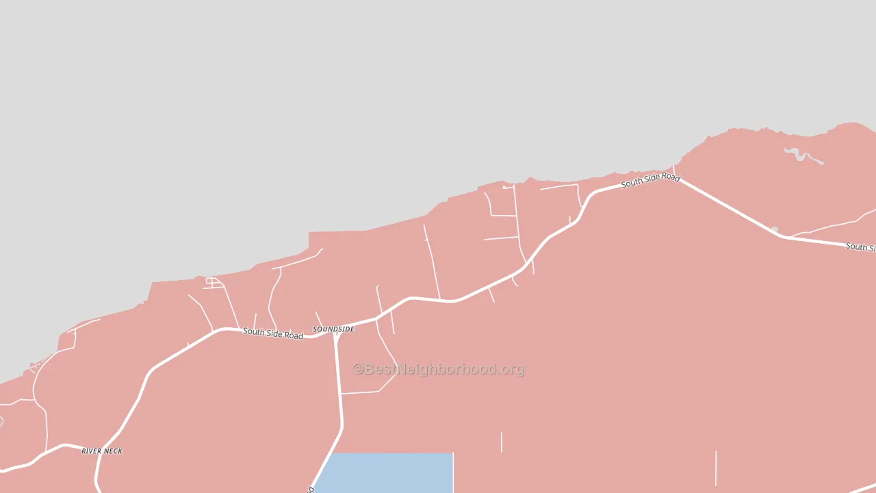 Soundside, NC block-group political-lean map