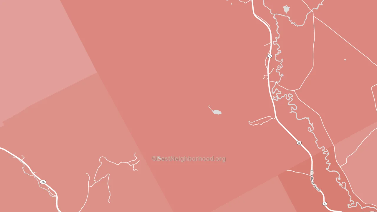 South Andover, ME block-group political-lean map