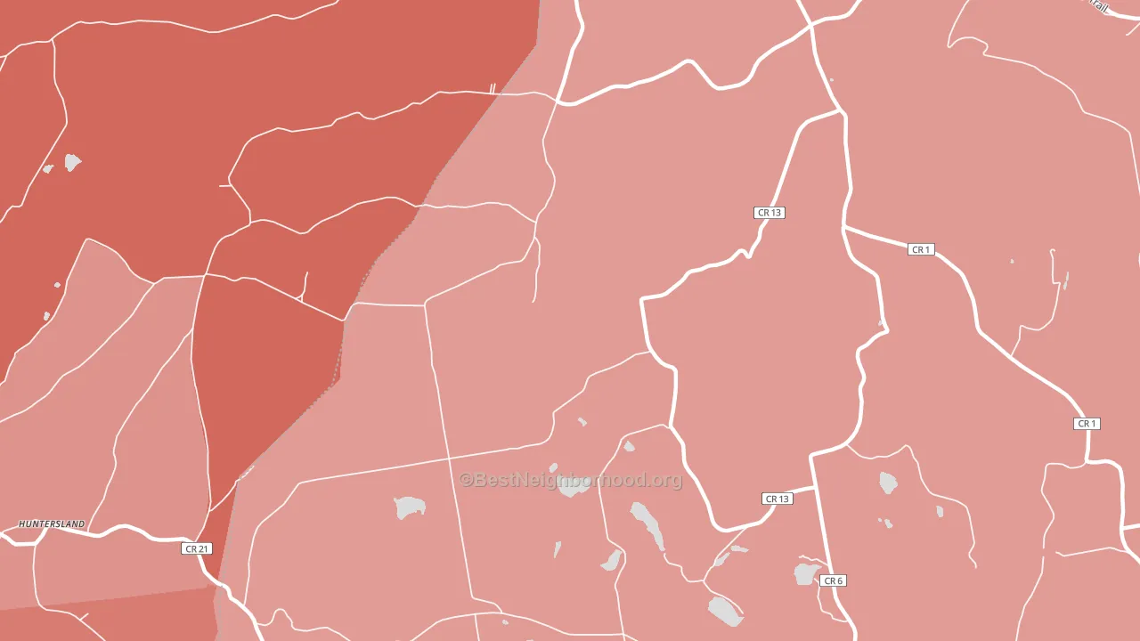 South Berne, NY block-group political-lean map