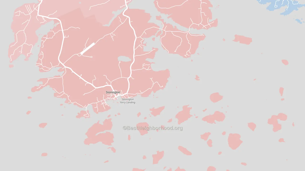 South Deer Isle, ME block-group political-lean map