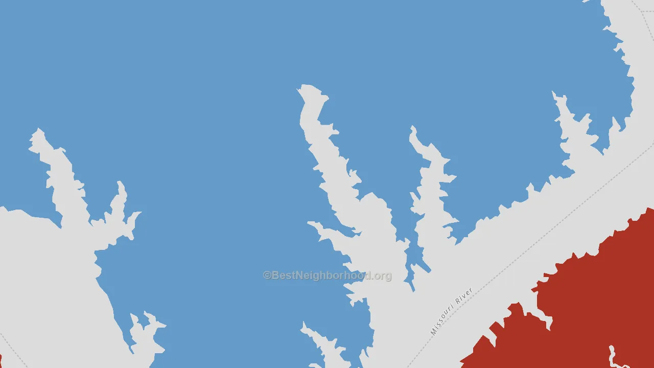 South Forest City, SD block-group political-lean map
