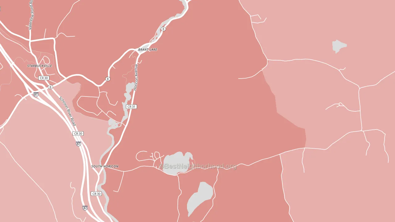 South Horicon, NY block-group political-lean map