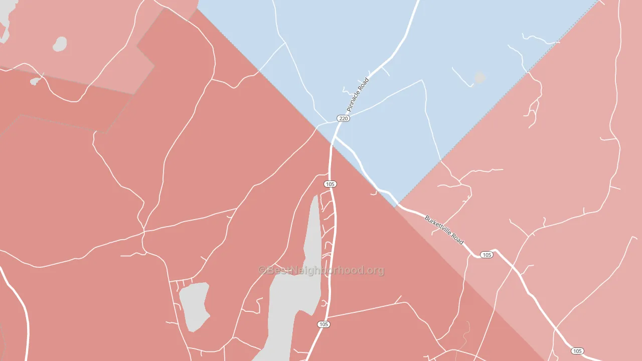 South Liberty, ME block-group political-lean map