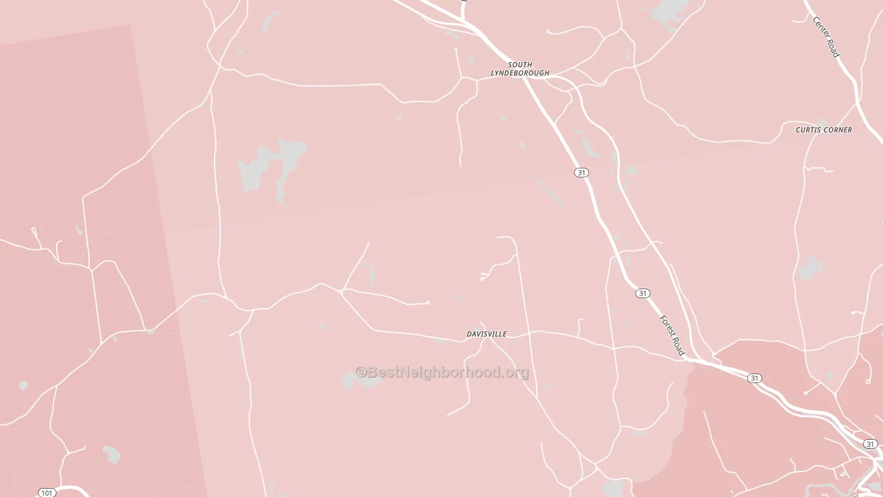 South Lyndeboro, NH block-group political-lean map