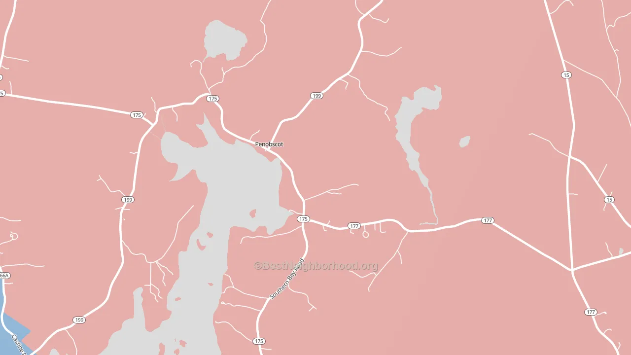 South Penobscot, ME block-group political-lean map