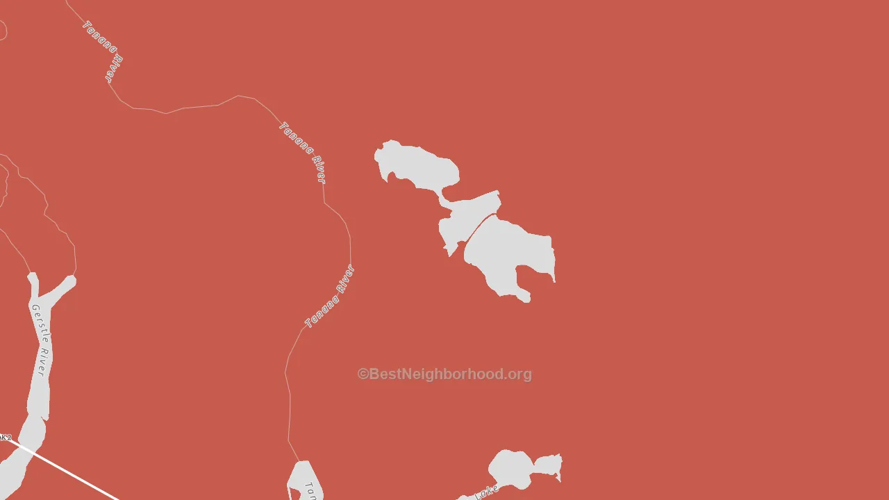 Southeast Fairbanks Census Area, AK block-group political-lean map