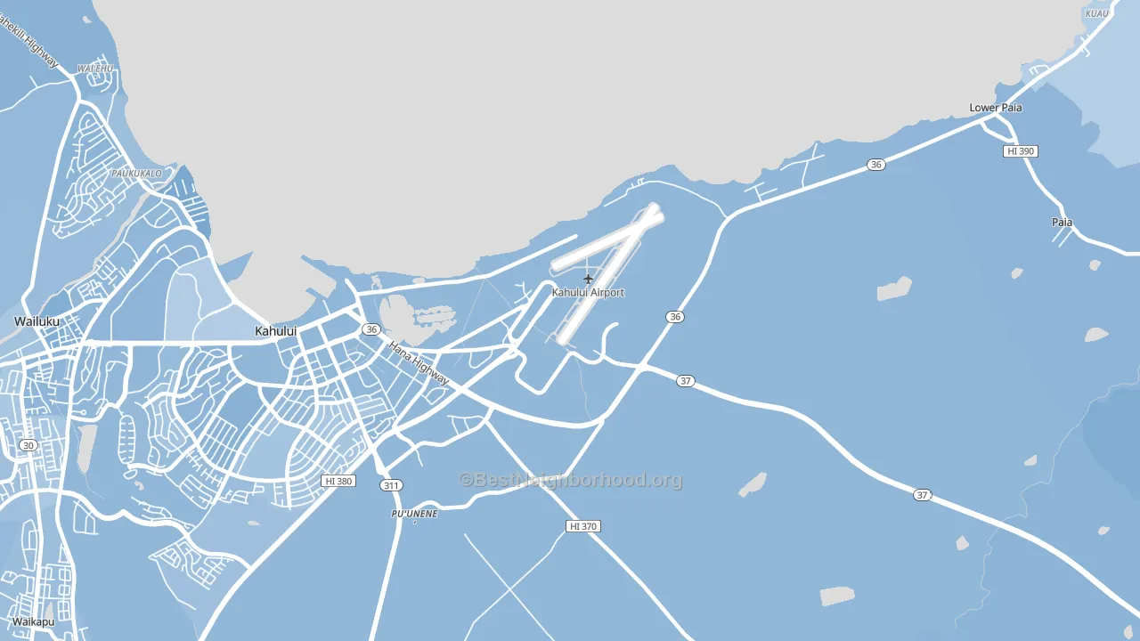 Spanish B Village, HI block-group political-lean map