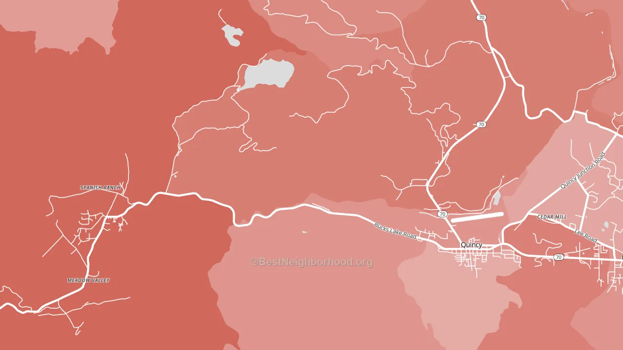 Spanish Ranch, CA block-group political-lean map
