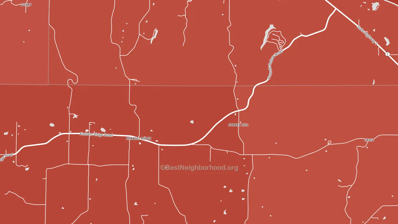 Sparks Hill, IL block-group political-lean map