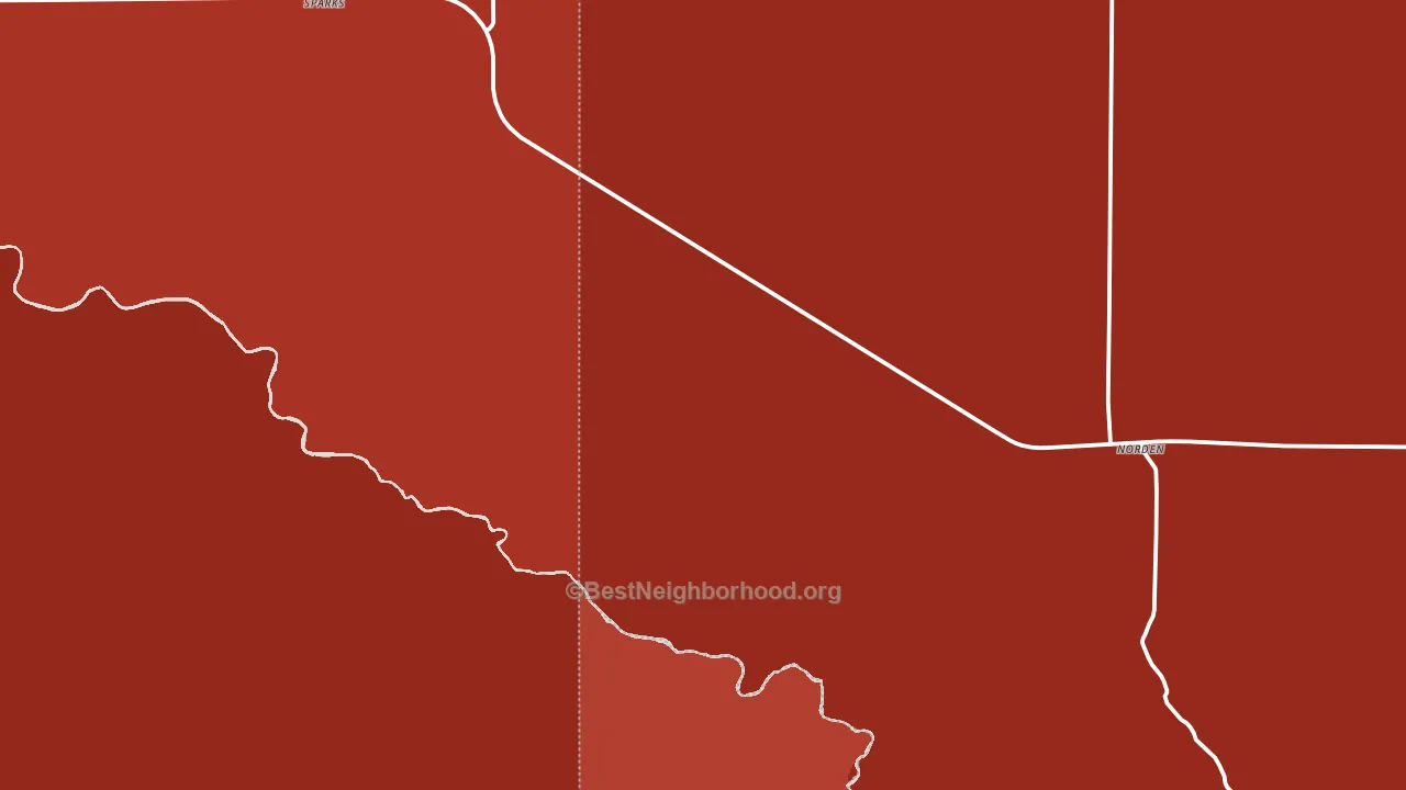 Sparks, NE block-group political-lean map