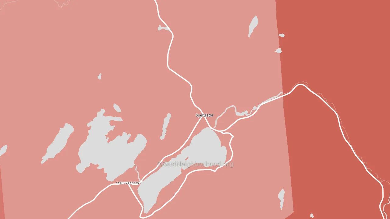 Speculator, NY block-group political-lean map
