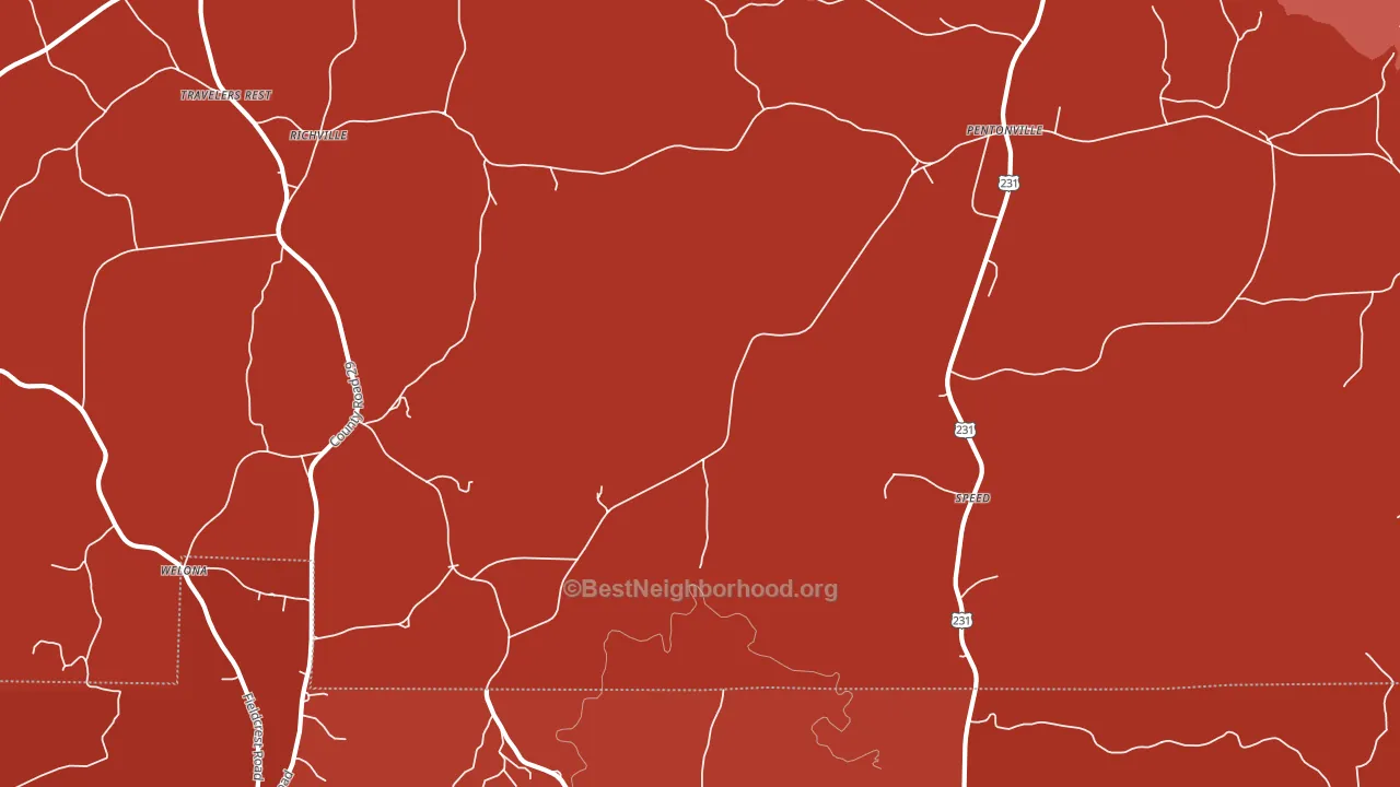 Speed, AL block-group political-lean map