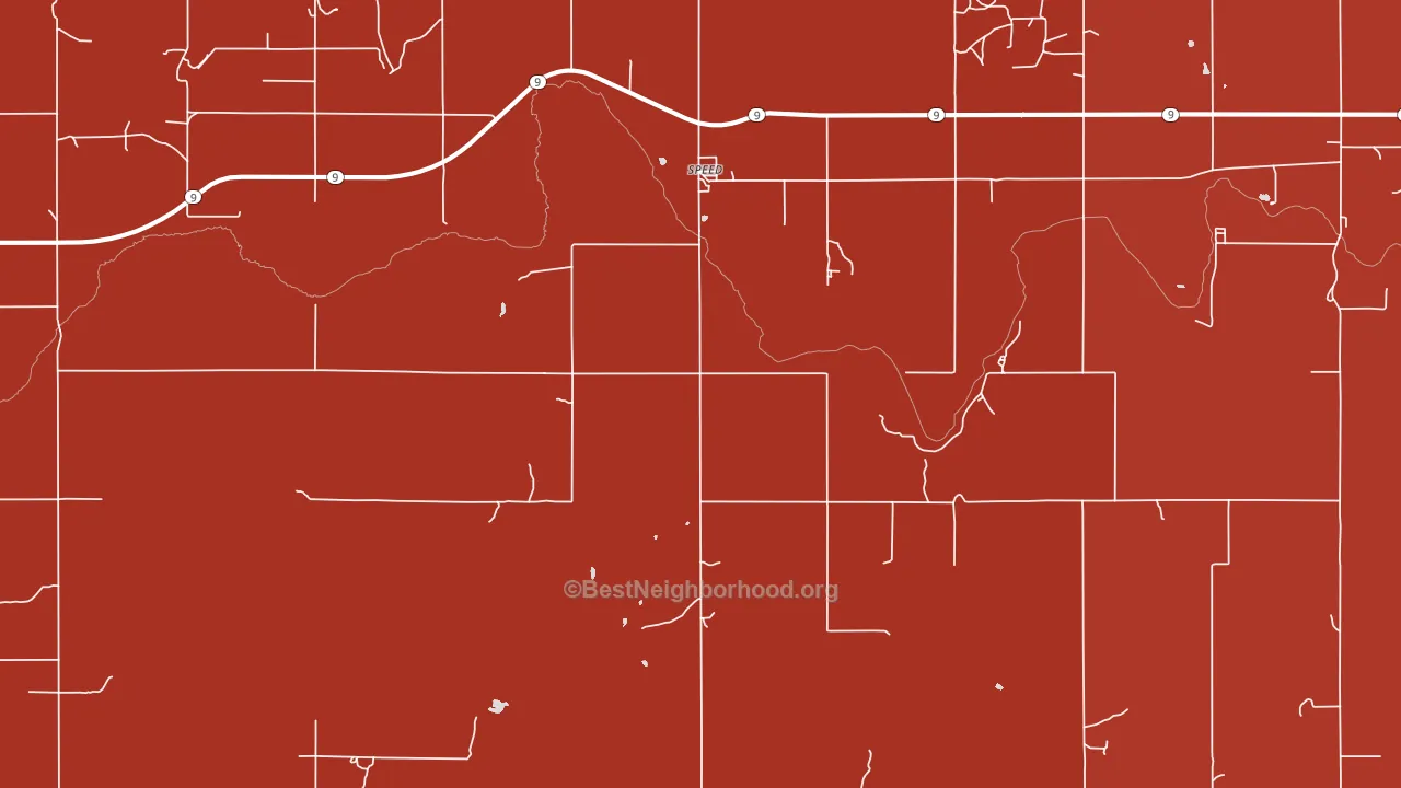 Speed, KS block-group political-lean map