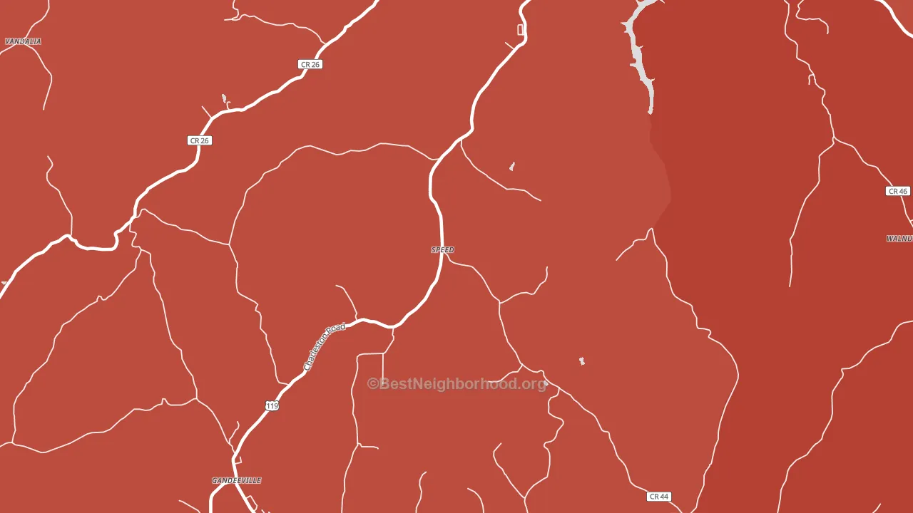 Speed, WV block-group political-lean map