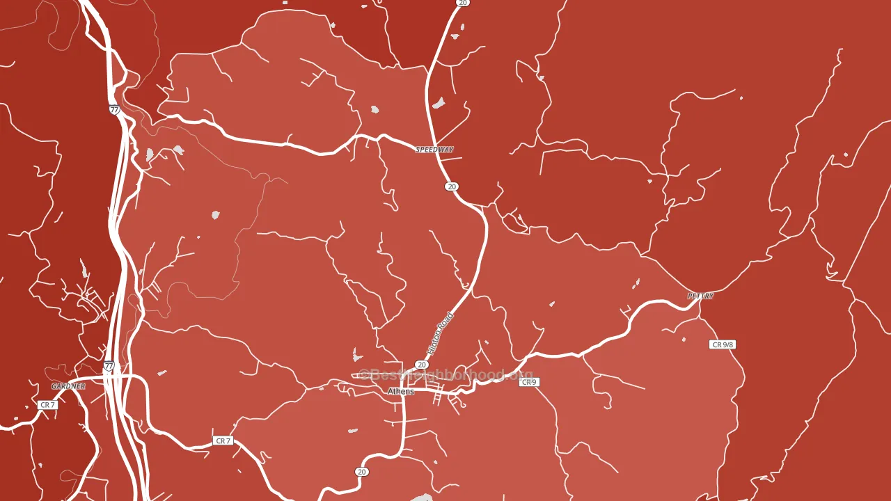 Speedway, WV block-group political-lean map
