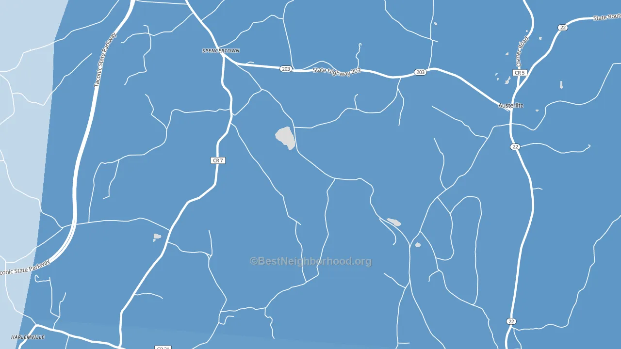 Spencertown, NY block-group political-lean map