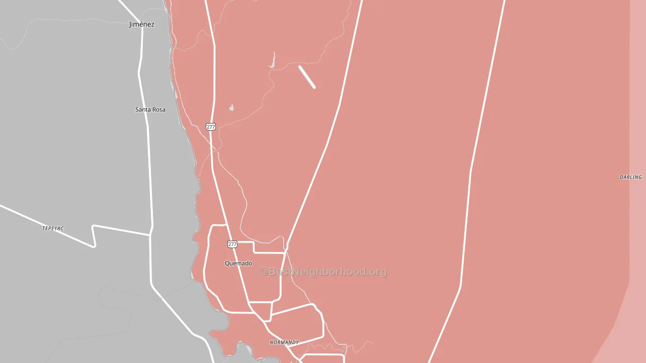 Spofford, TX block-group political-lean map