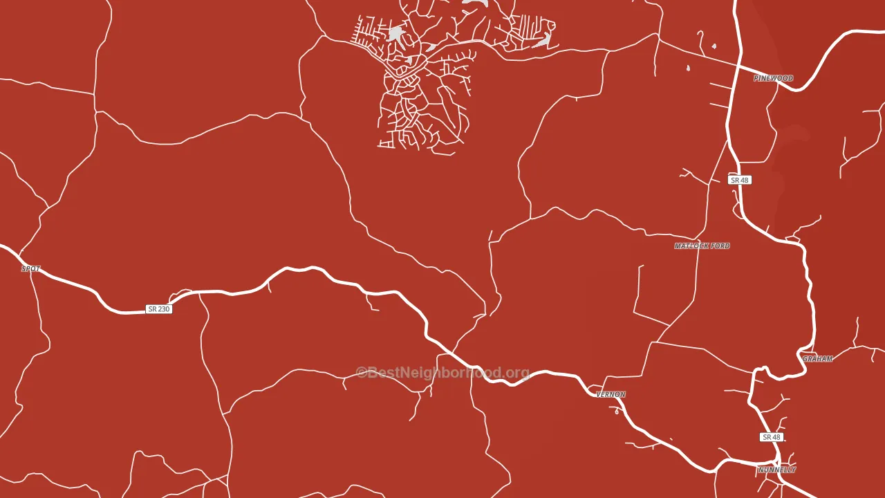 Spot, TN block-group political-lean map