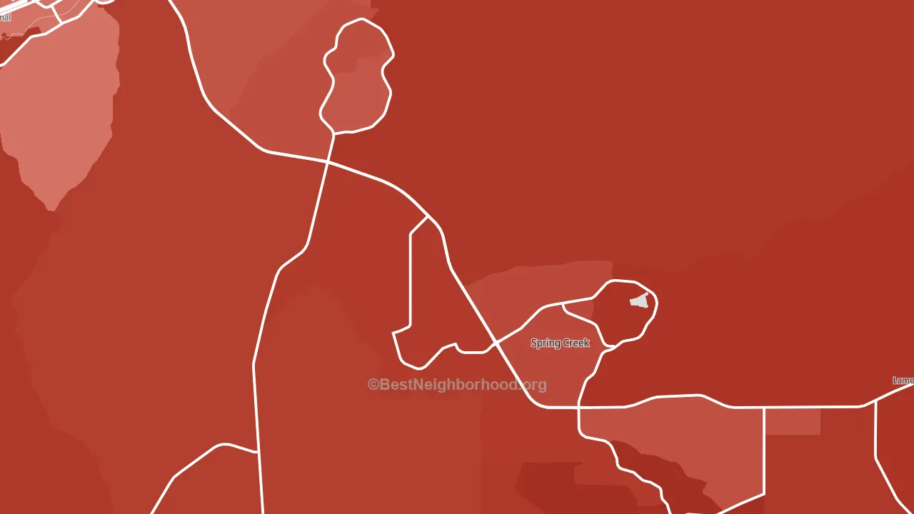 Spring Creek, NV block-group political-lean map
