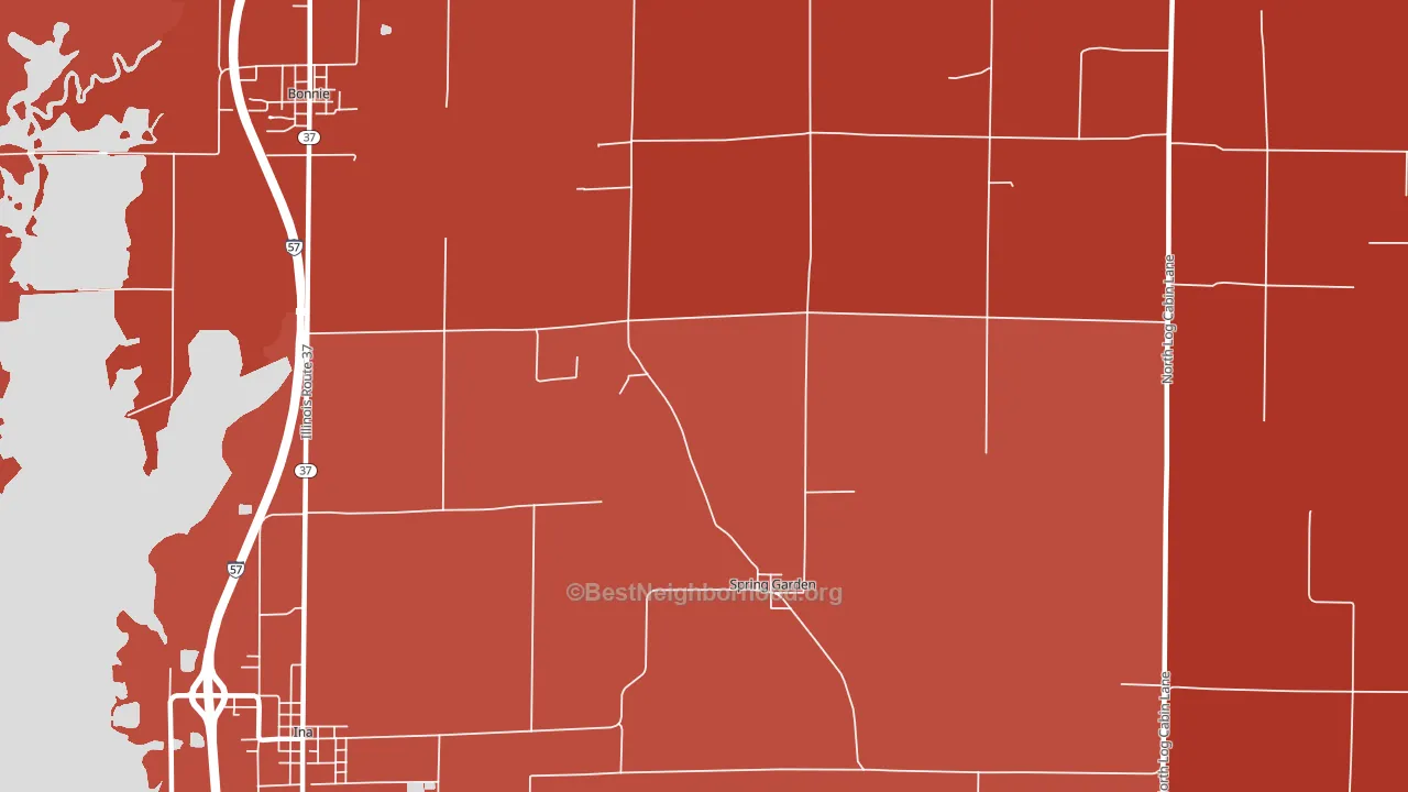 Spring Garden, IL block-group political-lean map