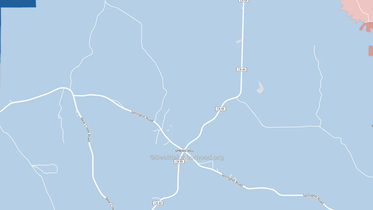 Spring Hill, AL block-group political-lean map