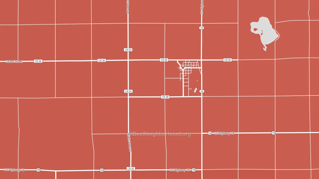 Spring Valley, SD block-group political-lean map