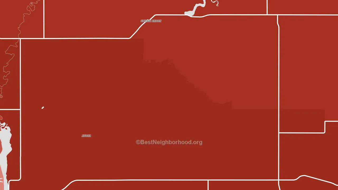 Springbrook, ND block-group political-lean map