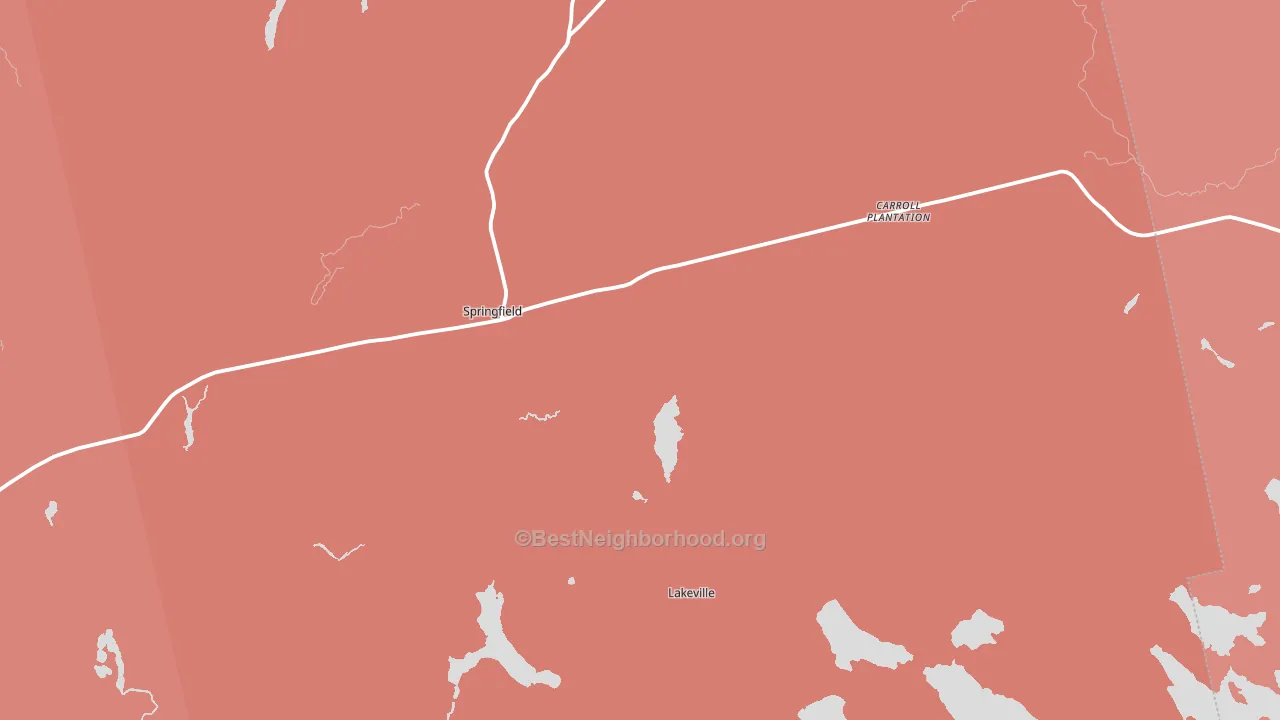 Springfield, ME block-group political-lean map