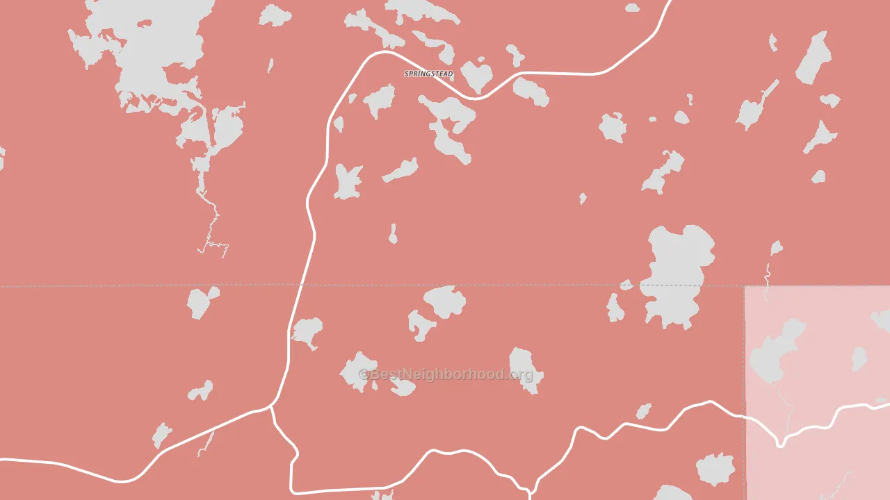 Springstead, WI block-group political-lean map