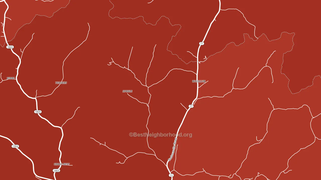 Sprule, KY block-group political-lean map