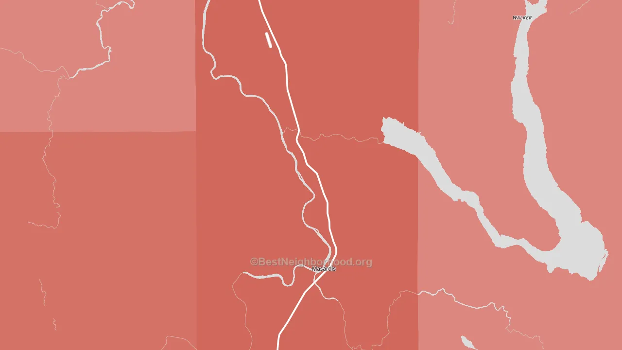 Squapan, ME block-group political-lean map