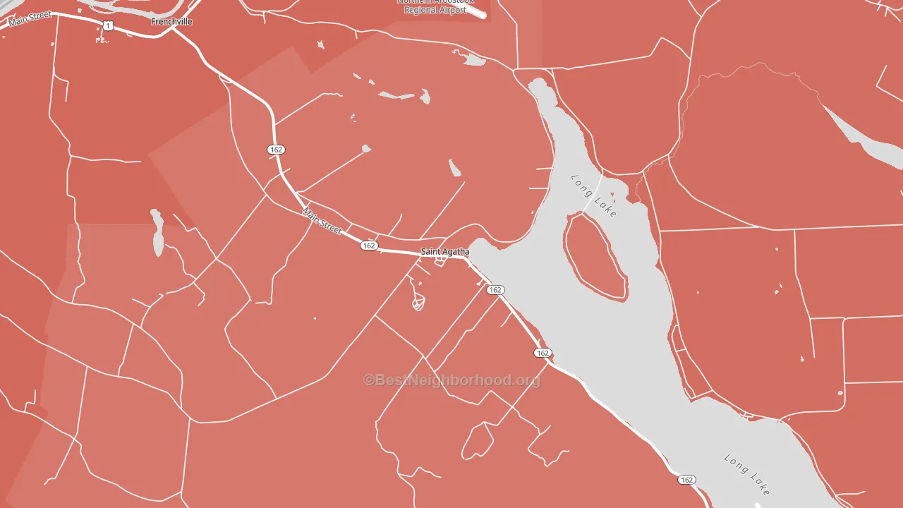 St. Agatha, ME block-group political-lean map