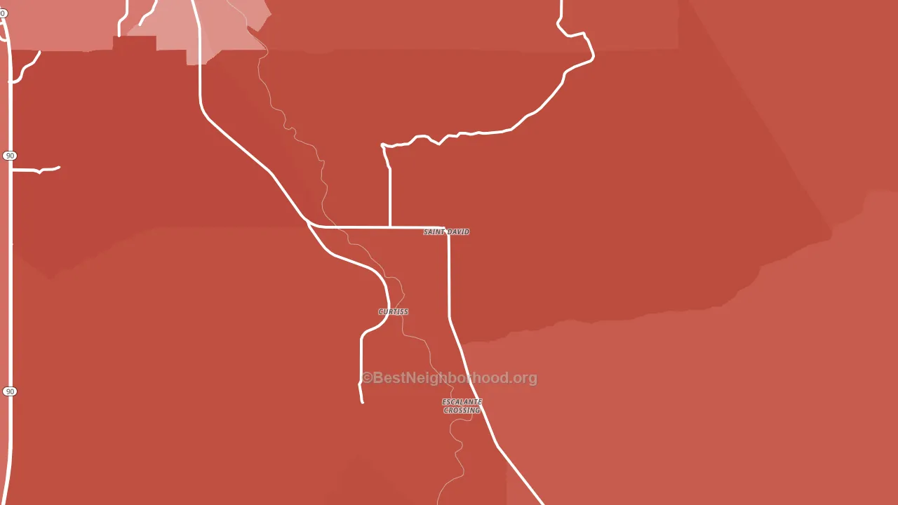 St. David, AZ block-group political-lean map