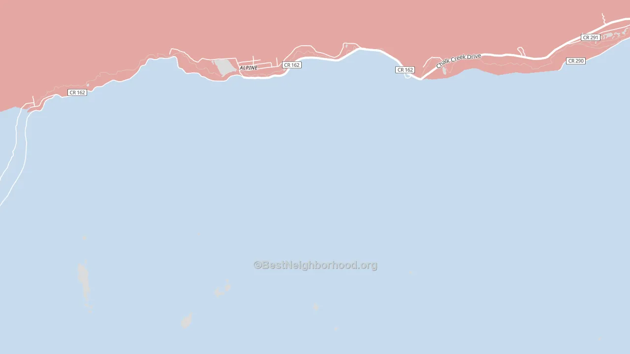 St. Elmo, CO block-group political-lean map