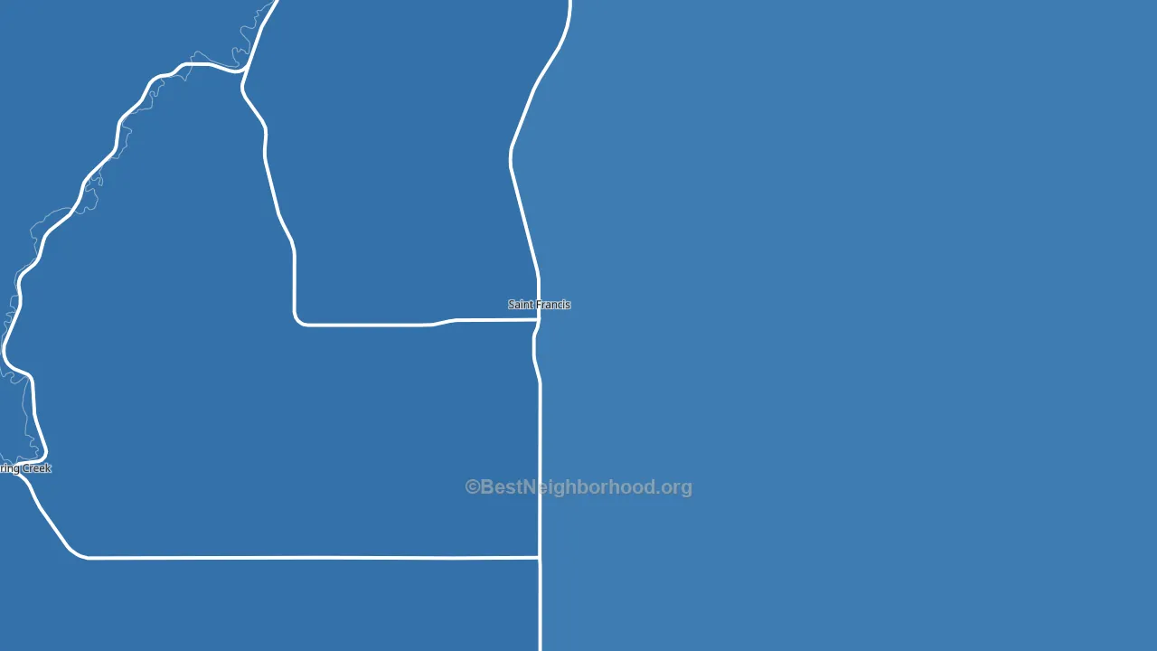 St. Francis, SD block-group political-lean map
