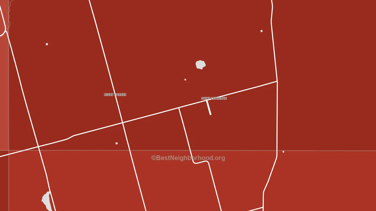 St. Lawrence, TX block-group political-lean map