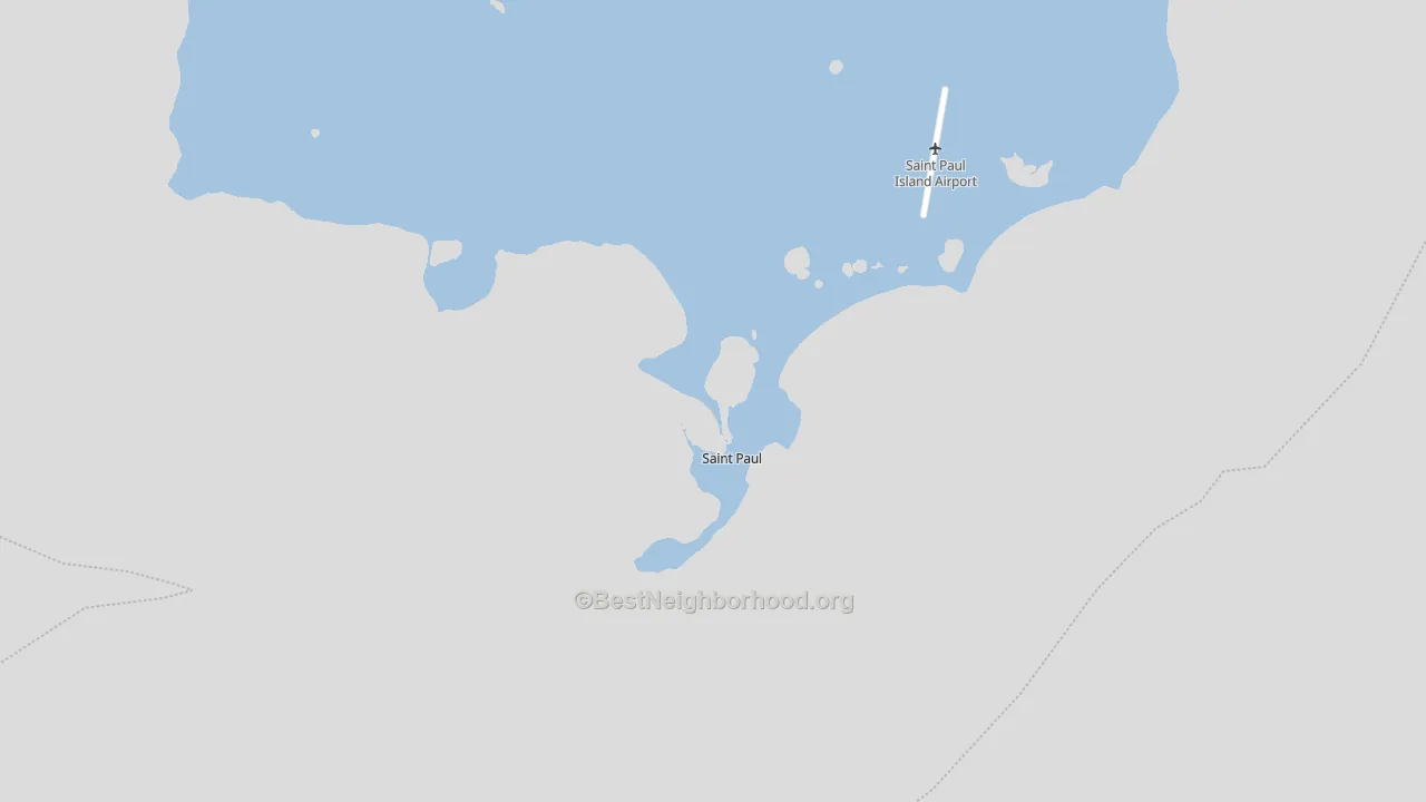 St. Paul, AK block-group political-lean map